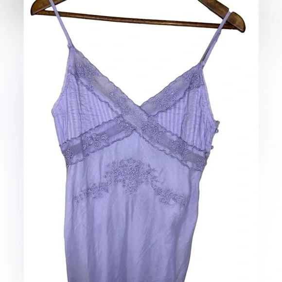 NWOT Free People Intimately Going Steady Lilac Beaded Slip Dress - Picture 6 of 14